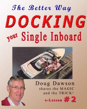 docking a single inboard boat